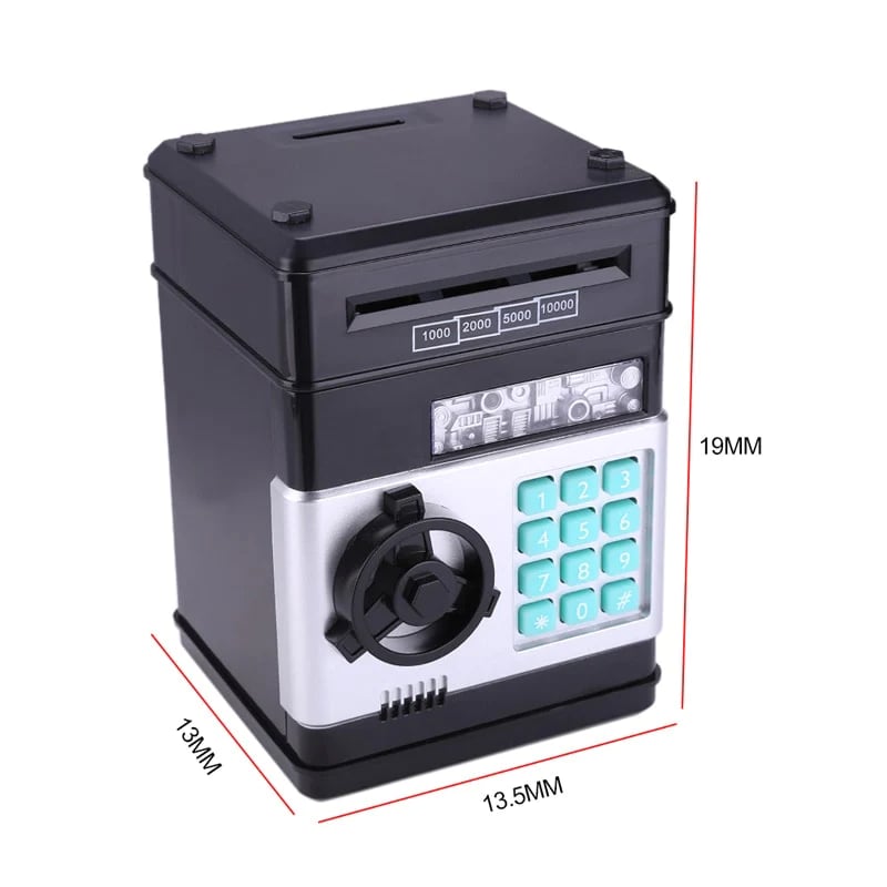 Mini-Geldautomat Spardose – Ein-/Auszahlung & elektronischer PIN-Code