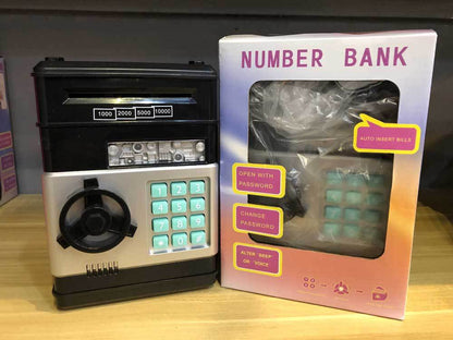 Mini-Geldautomat Spardose – Ein-/Auszahlung & elektronischer PIN-Code
