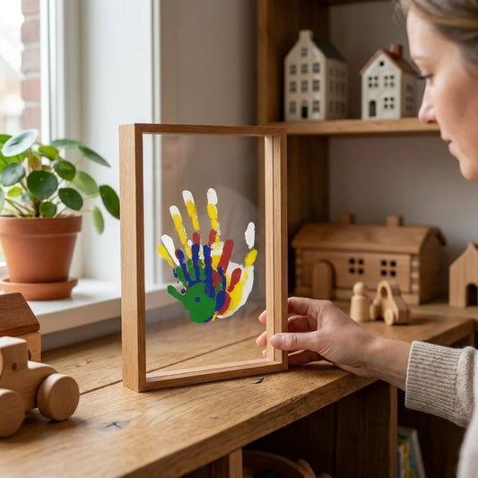 FamilyPrint™ | Familien-Handabdruck-Set mit Bilderrahmen
