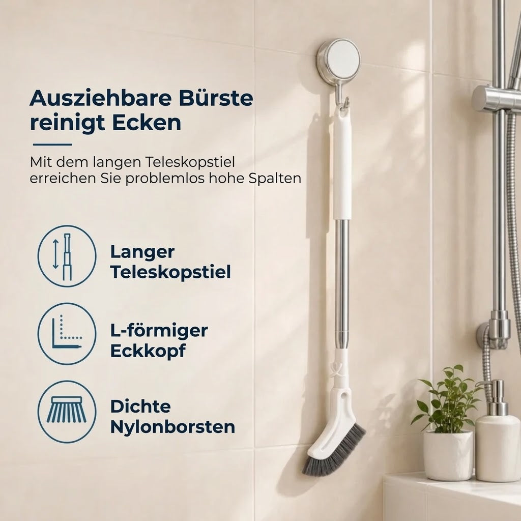 Ausziehbare Fugenbürste