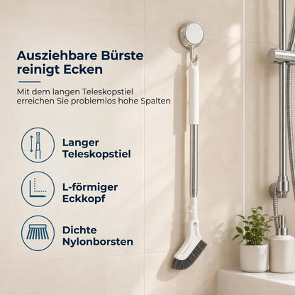 Ausziehbare Fugenbürste