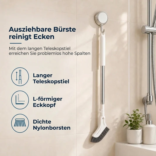 Ausziehbare Fugenbürste