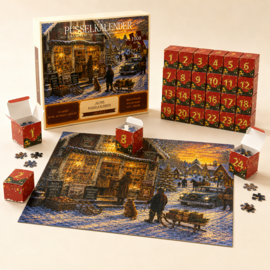 Weihnachts-Puzzle-Adventskalender – 24 Tage voller Weihnachtszauber & Gemütlichkeit