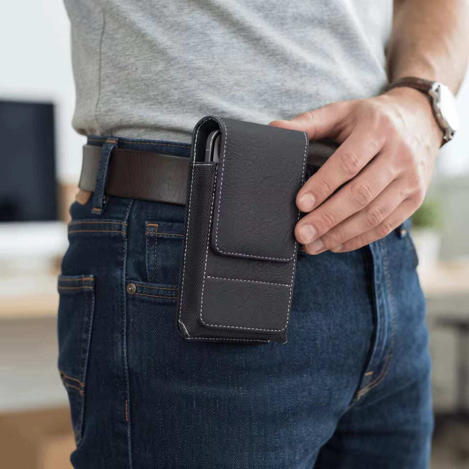 Handy-Gürteltasche aus Leder