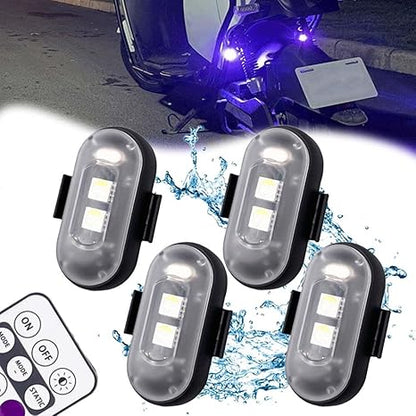 Kabellose LED-Stroboskoplichter – Inkl. Fernbedienung – 2er-Pack
