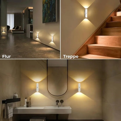 LED-Wandleuchte mit Bewegungsmelder – Kabellos, dimmbar und USB-aufladbar