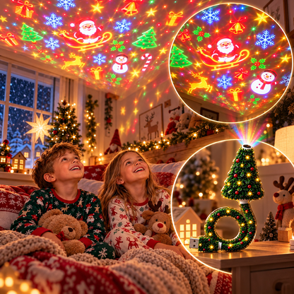 JulGlow HD USB-Projektor – Magische Weihnachtsstimmung in Sekundenschnelle