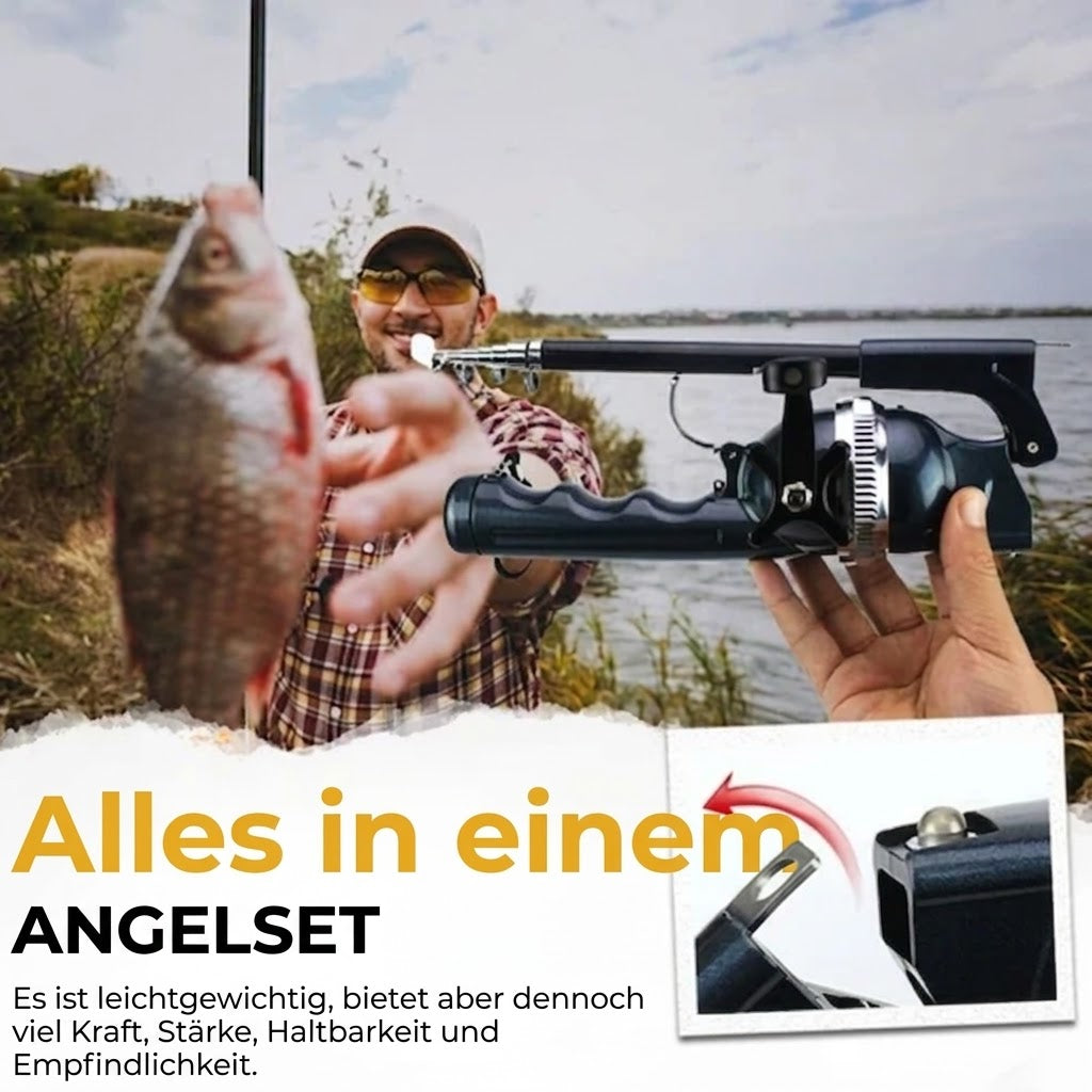 Kompakte Teleskop-Angelrute