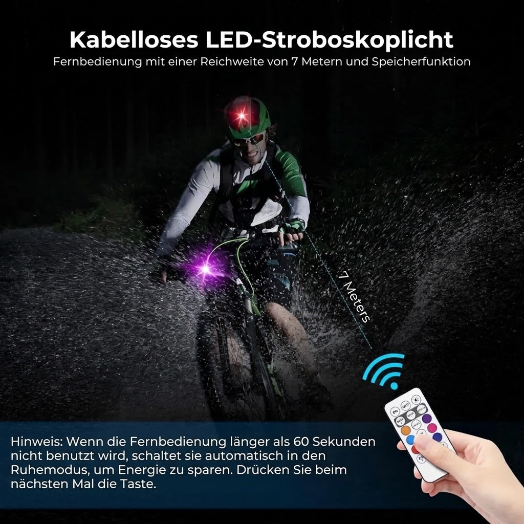 Kabellose LED-Stroboskoplichter – Inkl. Fernbedienung – 2er-Pack