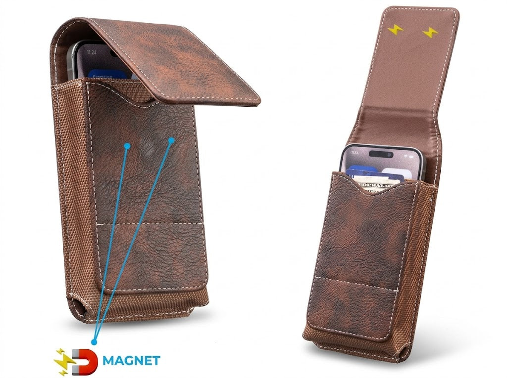 Handy-Gürteltasche aus Leder