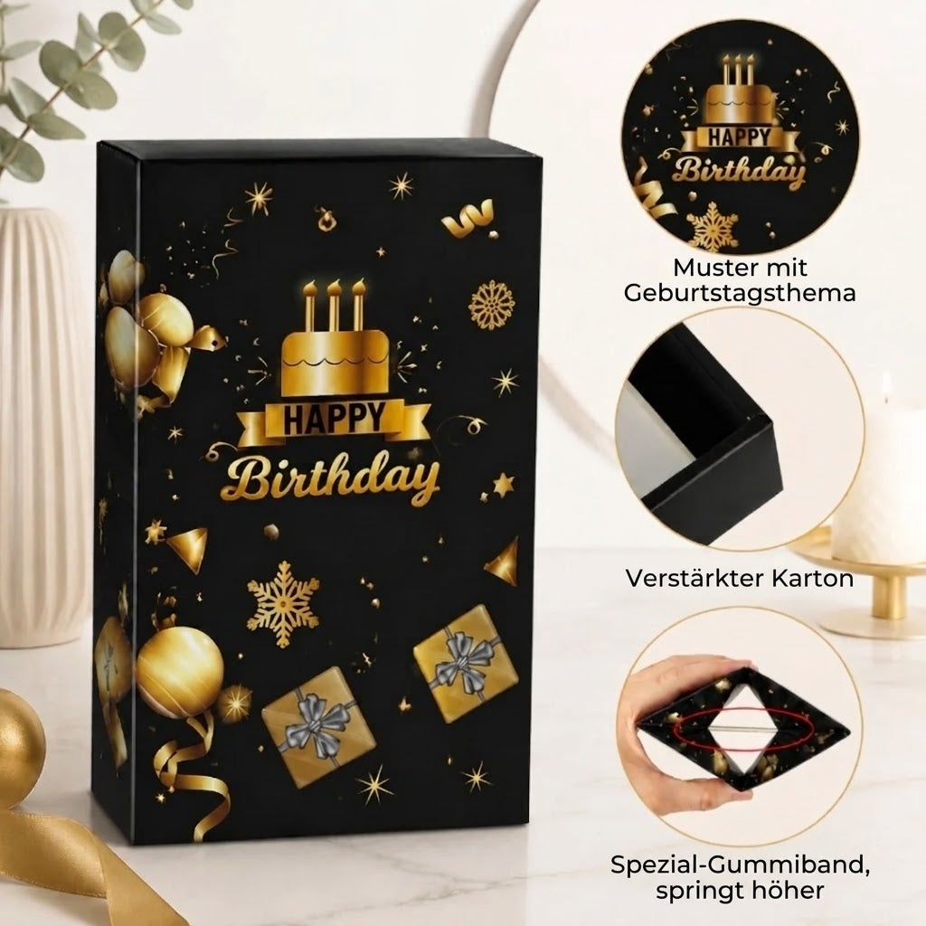 Explosionsbox für Geburtstage