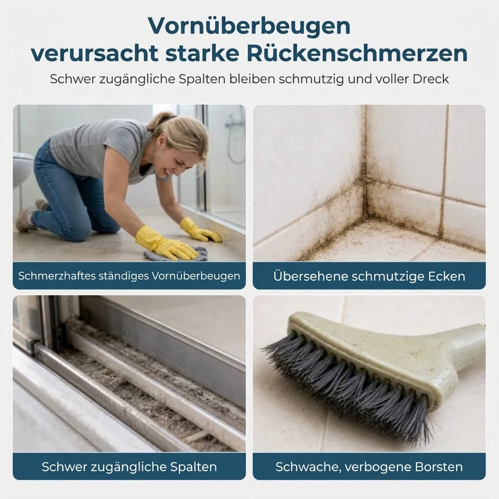 Ausziehbare Fugenbürste