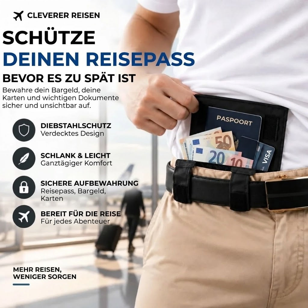 Versteckte Anti-Diebstahl-Gürteltasche