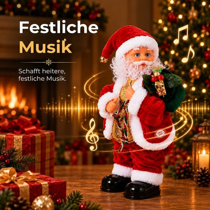Tanzender Weihnachtsmann mit Musik