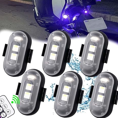 Kabellose LED-Stroboskoplichter – Inkl. Fernbedienung – 2er-Pack