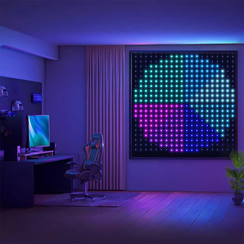 Smarter LED-Lichtervorhang – Individuelles Lichtdesign per App