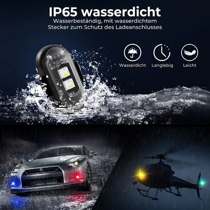Kabellose LED-Stroboskoplichter – Inkl. Fernbedienung – 2er-Pack