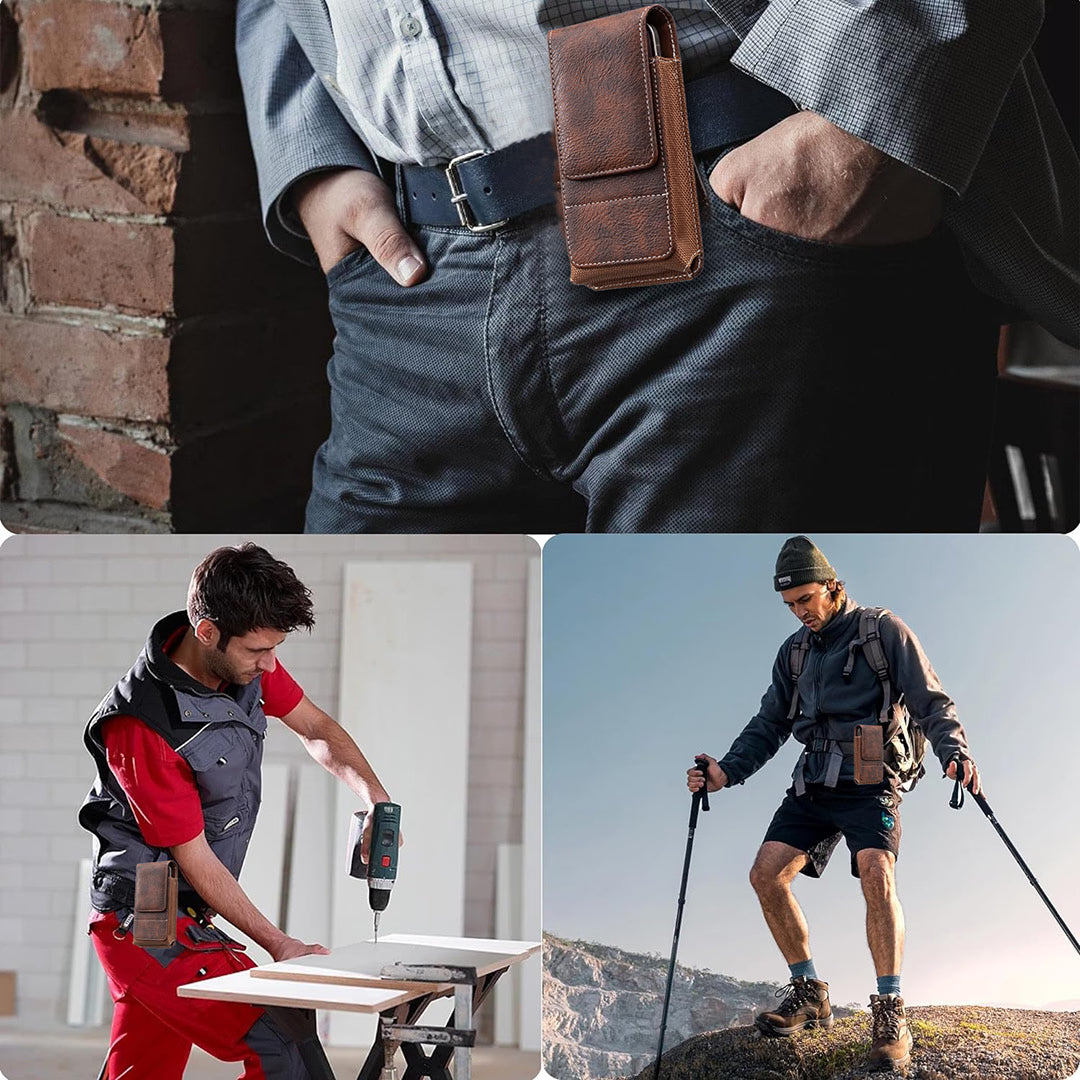 Handy-Gürteltasche aus Leder