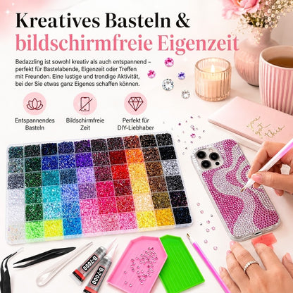 Strassstein-Set – 48.000 Strasssteine in 60 Farben