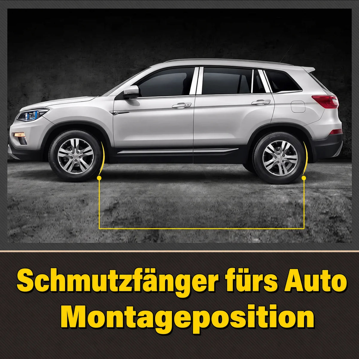 Auto-Logo-Schmutzfänger – 4 Stück