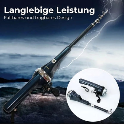 Kompakte Teleskop-Angelrute