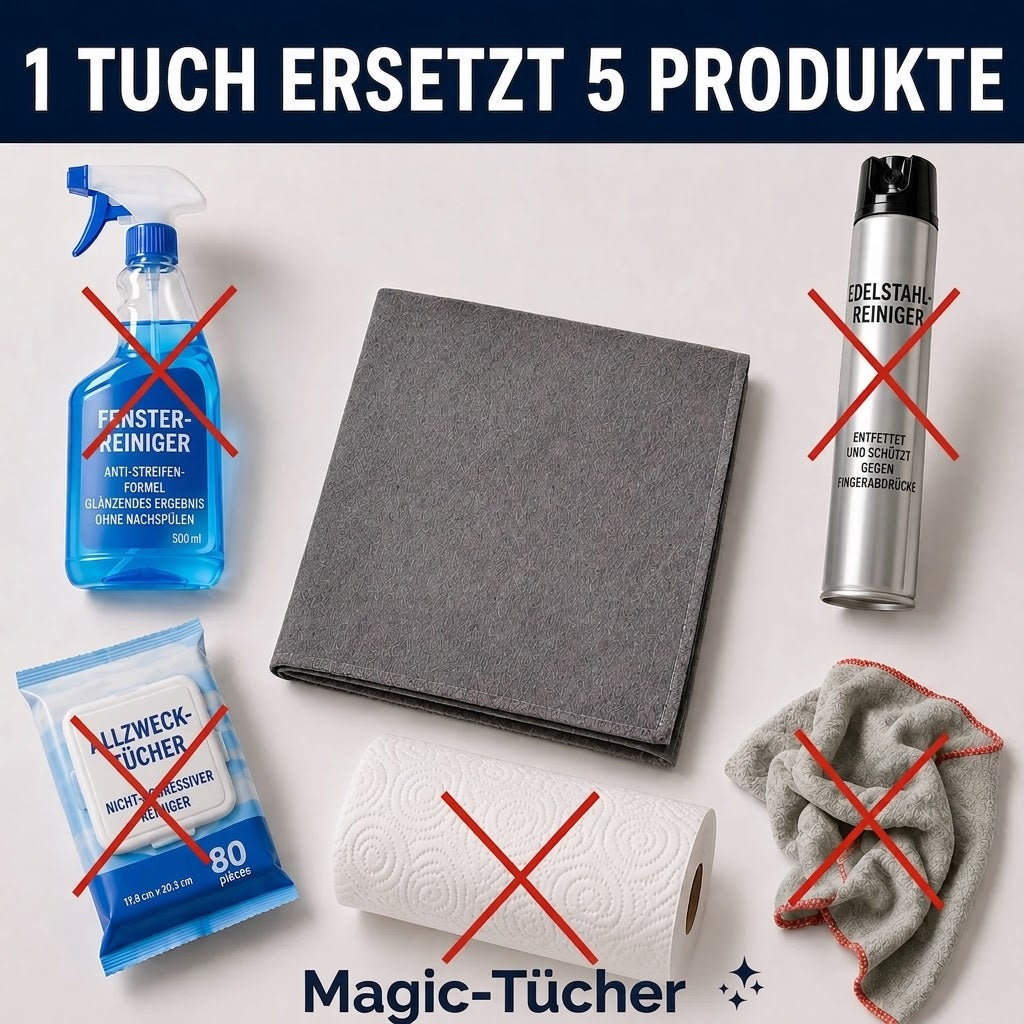 Magische Reinigungstücher | 5 + 5 GRATIS