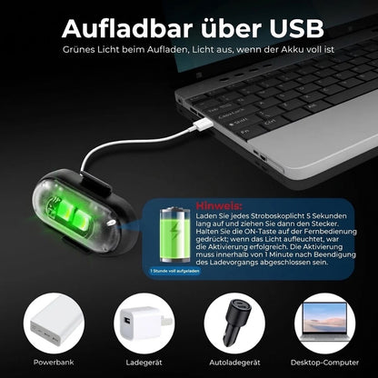 Kabellose LED-Stroboskoplichter – Inkl. Fernbedienung – 2er-Pack