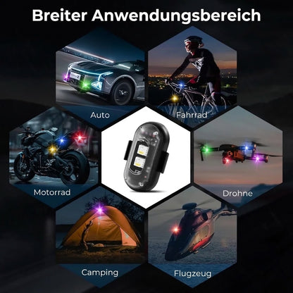 Kabellose LED-Stroboskoplichter – Inkl. Fernbedienung – 2er-Pack