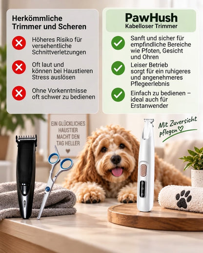 PawHush – Kabellose Tierhaarschneidemaschine
