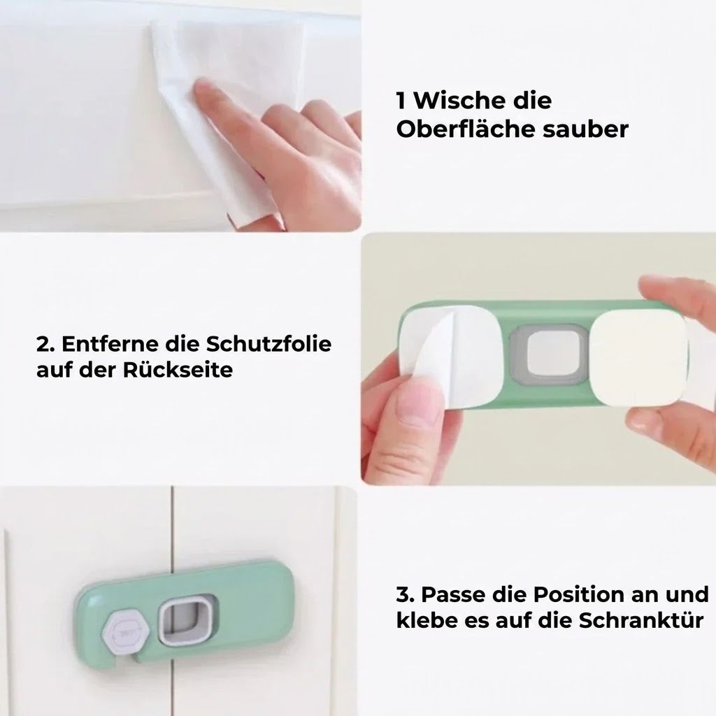Kindersicheres Schrankschloss – 2 Stück