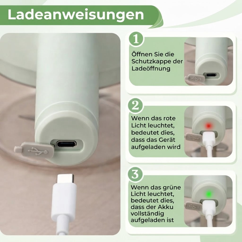 Elektrischer Zerkleinerer – Kabellos mit manueller Bedienung