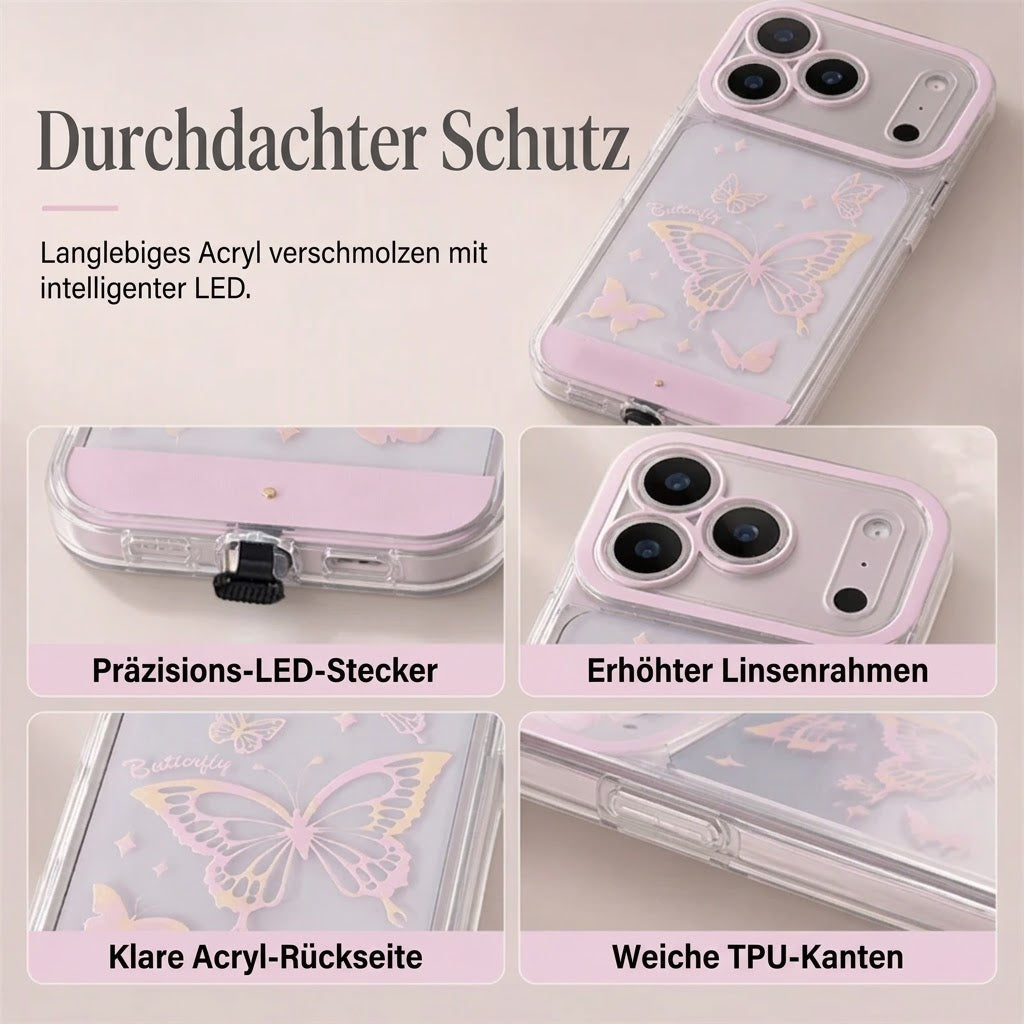 📢📢 40% RABATT !! ⏰ LED-leuchtende Schmetterlings-Handyhülle