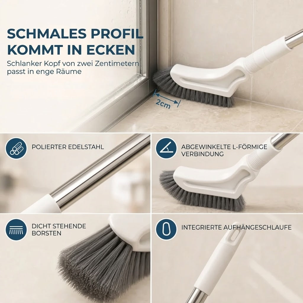 Ausziehbare Fugenbürste
