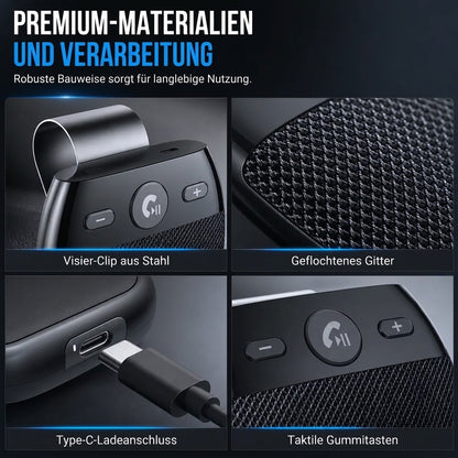 SP11 Bluetooth-Freisprecheinrichtung für Sonnenblende – Auto-Wake & A2DP
