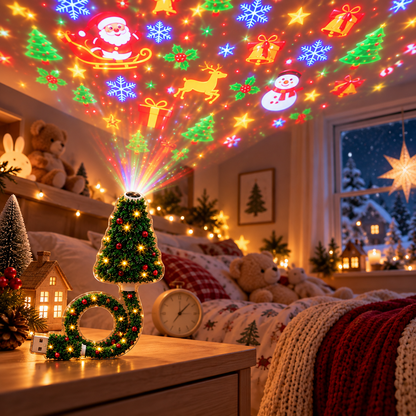 JulGlow HD USB-Projektor – Magische Weihnachtsstimmung in Sekundenschnelle