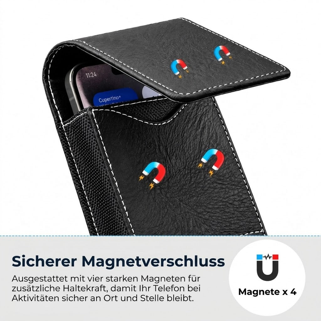 Handy-Gürteltasche aus Leder