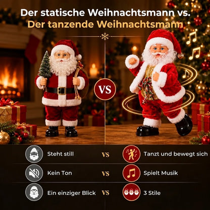 Tanzender Weihnachtsmann mit Musik