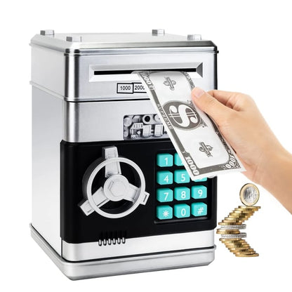 Mini-Geldautomat Spardose – Ein-/Auszahlung & elektronischer PIN-Code