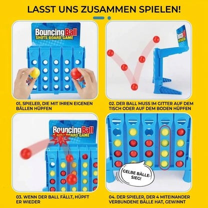 Hüpfendes 4-in-einer-Reihe Spiel – Bouncing Ball