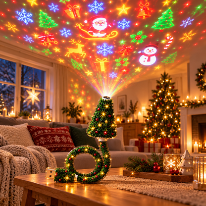 JulGlow HD USB-Projektor – Magische Weihnachtsstimmung in Sekundenschnelle