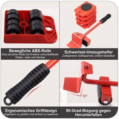 Möbelheber und Transportrollen-Set