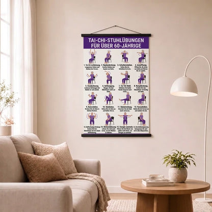 Tai Chi Stuhltraining – 2er-Poster-Set für einfaches Heimtraining (60+)