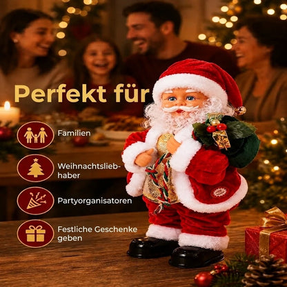 Tanzender Weihnachtsmann mit Musik