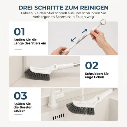 Ausziehbare Fugenbürste