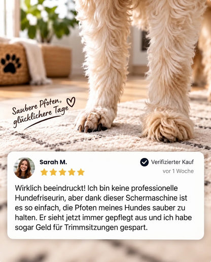 PawHush – Kabellose Tierhaarschneidemaschine