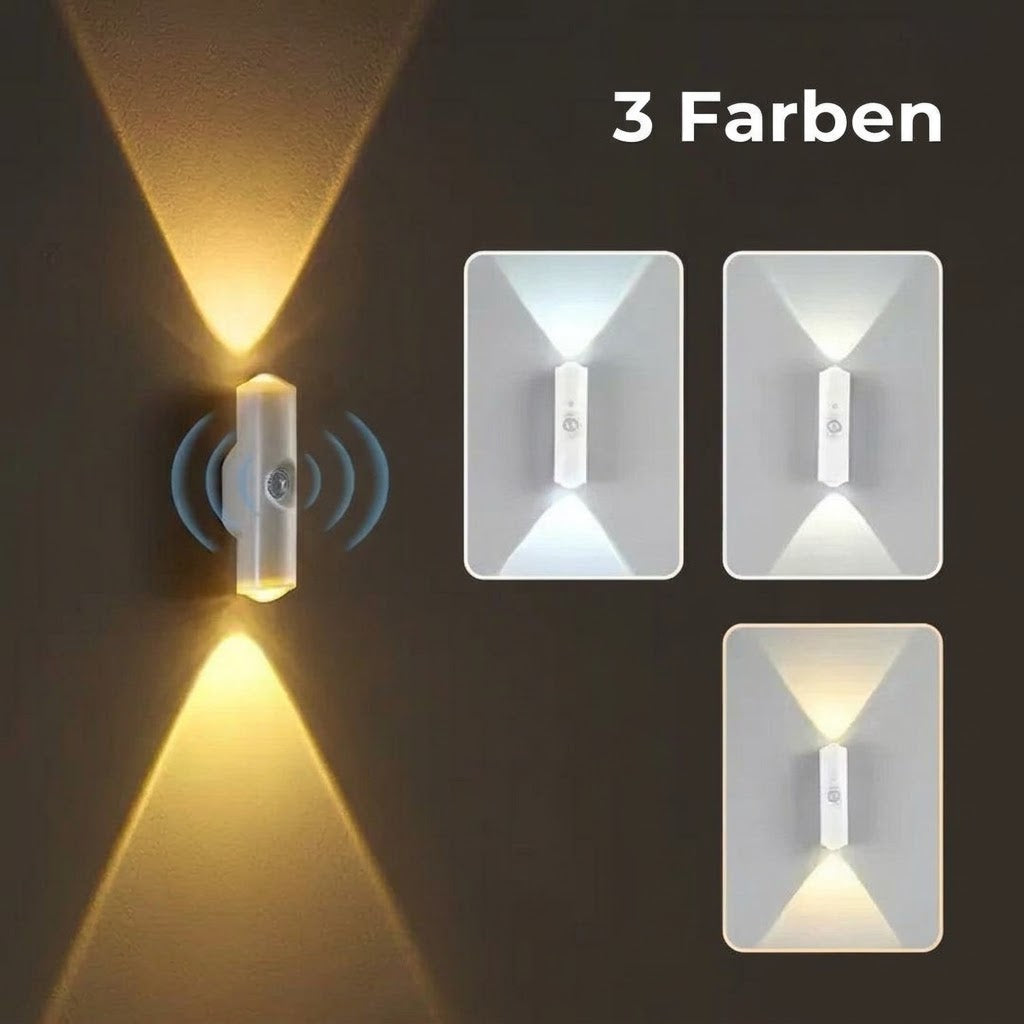 LED-Wandleuchte mit Bewegungsmelder – Kabellos, dimmbar und USB-aufladbar