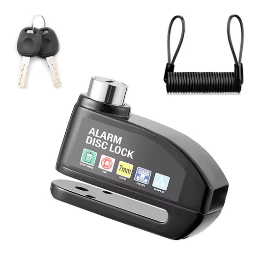 Alarm-Bremsscheibenschloss 110 dB für Fahrrad, Roller & Motorrad